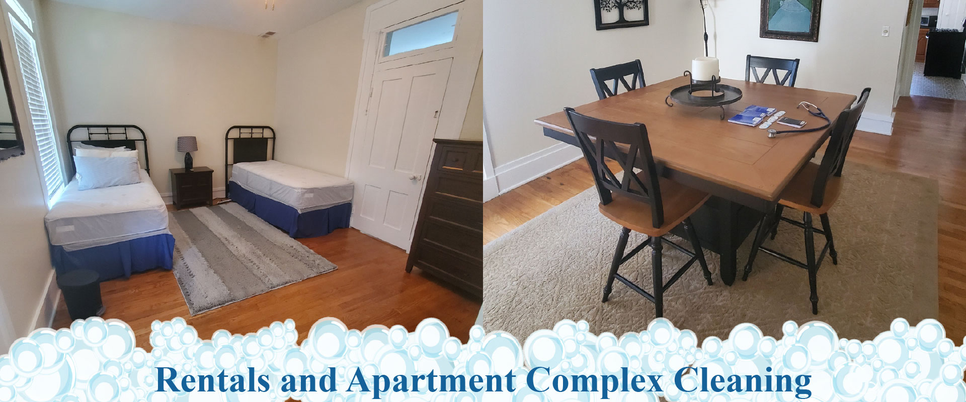 rentals and apartment complex cleaning